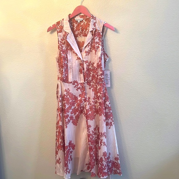 Beautiful flowy summer floral dress size 6 - Picture 4 of 14